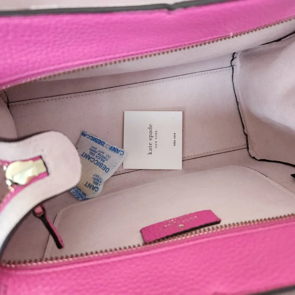Euc Kate Spade NY Tegan Bright Pink Leather Shoulder Bag
